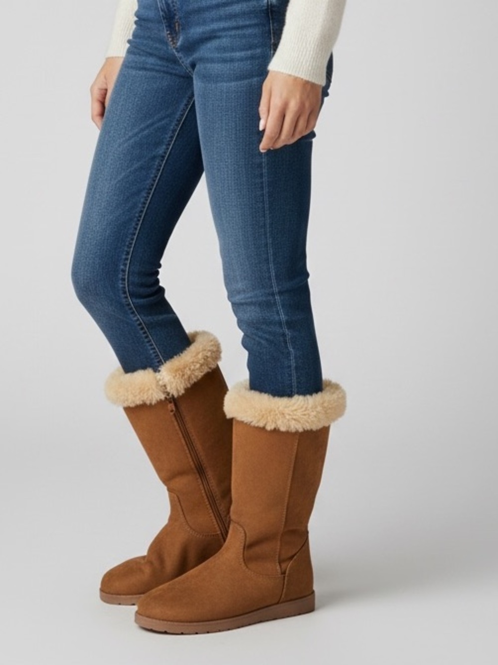 Cat & Jack Tan Faux Shearling-Lined Boot